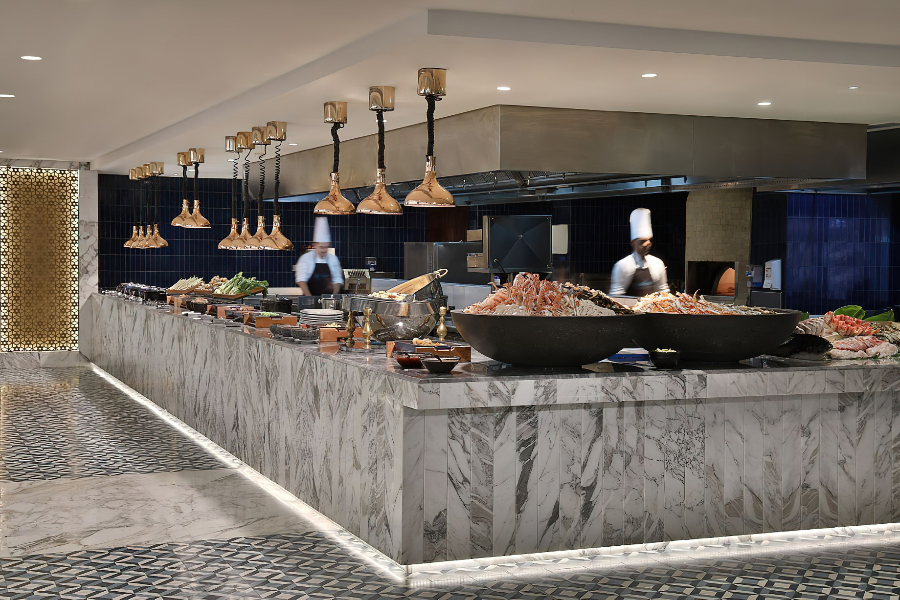Al Bustan Palace, A Ritz-Carlton Hotel – Muscat, Oman – Al Khiran Kitchen Restaurant Chefs