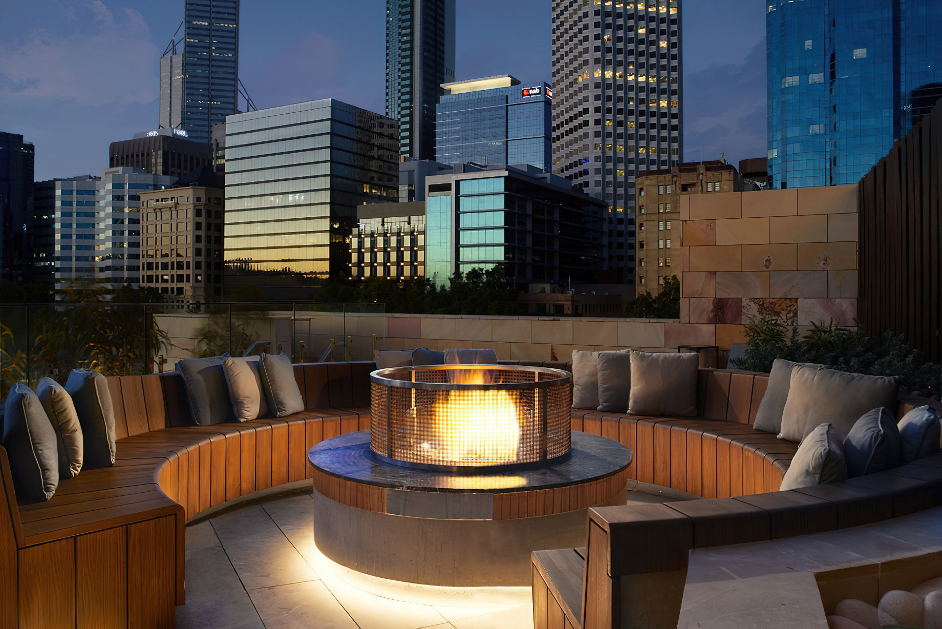 The Ritz-Carlton, Perth Hotel – Perth, Australia – Songbird Bar & Lounge Fireside Seating