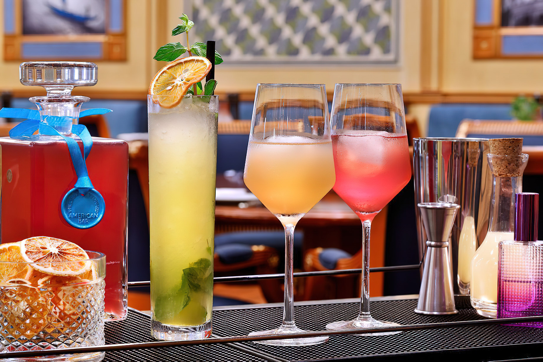 The Ritz-Carlton, Riyadh Hotel – Riyadh, Saudi Arabia – Azzurro Restaurant Cocktails