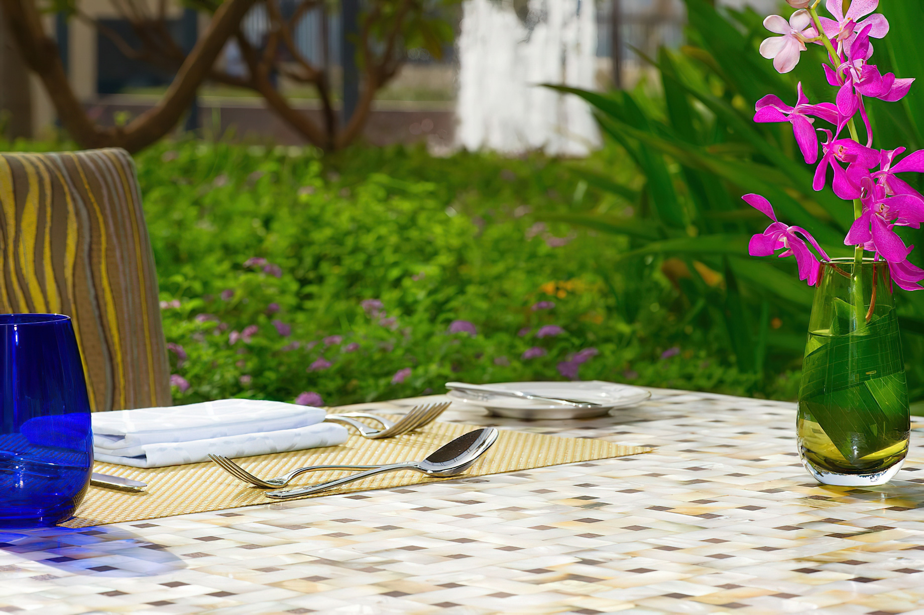 The Nile Ritz-Carlton, Cairo Hotel – Cairo, Egypt – Culina Restaurant Garden Dining