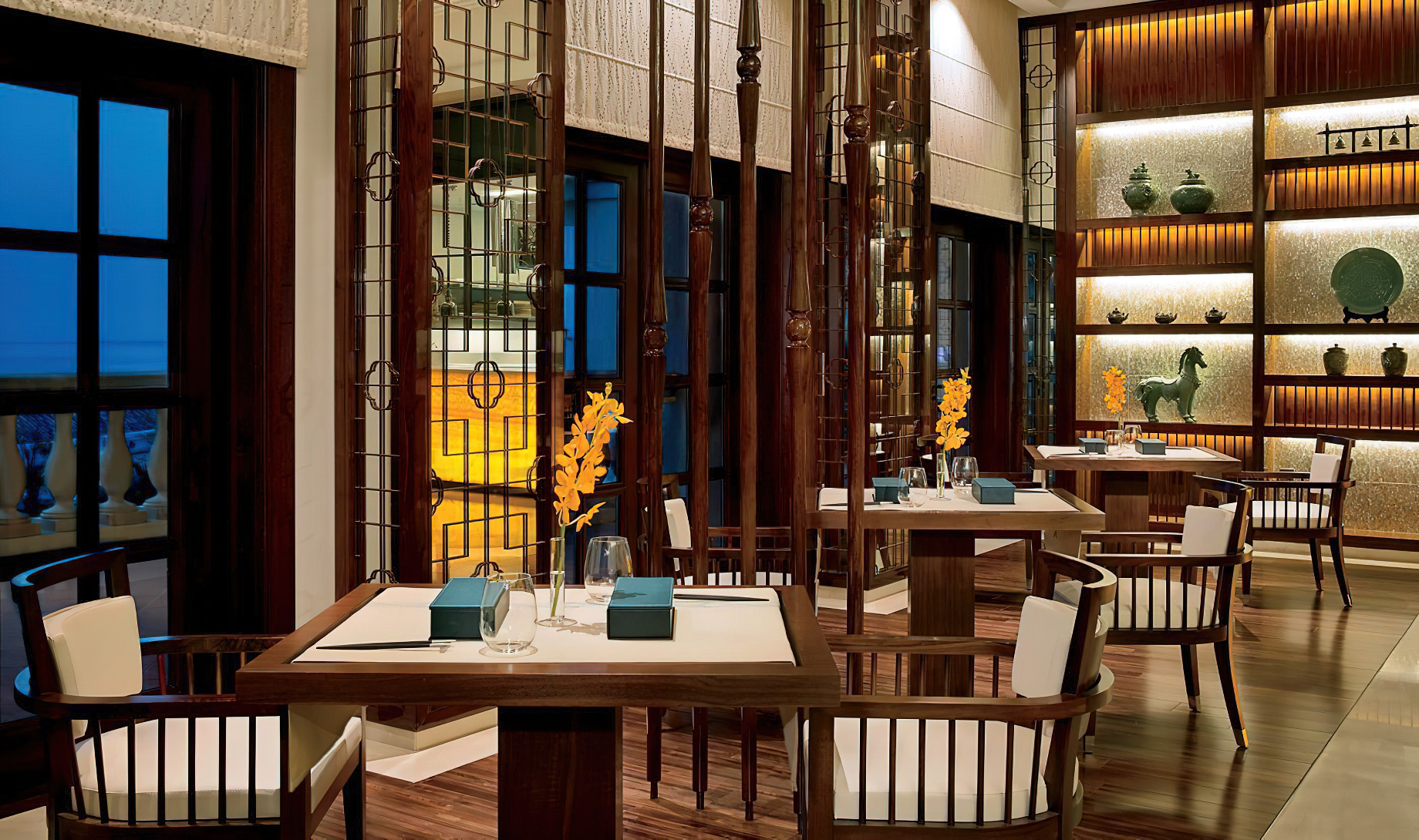 The Ritz-Carlton, Dubai Hotel – JBR Beach, Dubai, UAE – Blue Jade Retaurant Interior