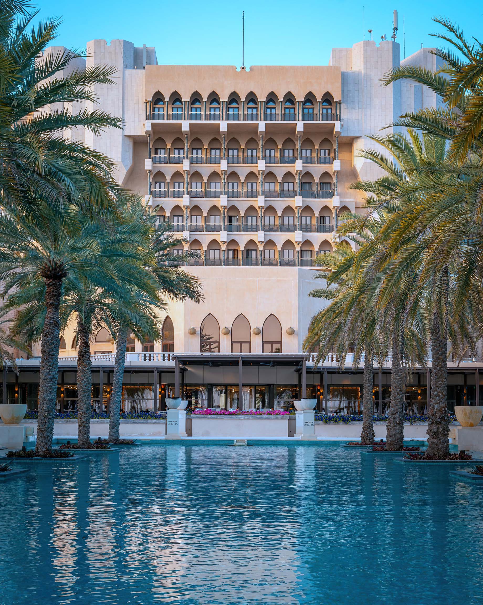 Al Bustan Palace, A Ritz-Carlton Hotel - Muscat, Oman - Infinity Pool Hotel View