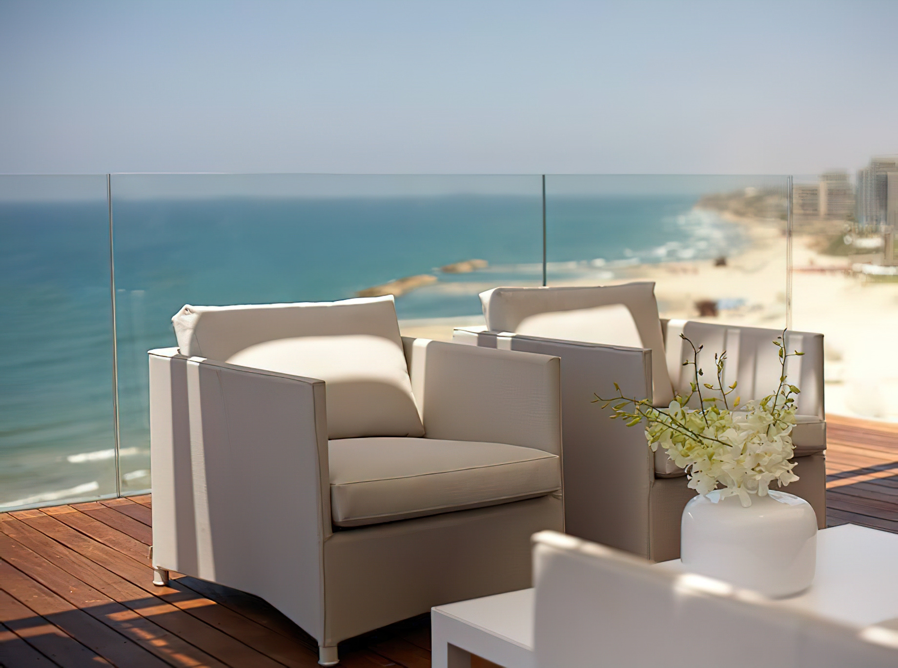 The Ritz-Carlton, Herzliya Hotel – Herzliya, Israel – Outdoor Beach View Deck