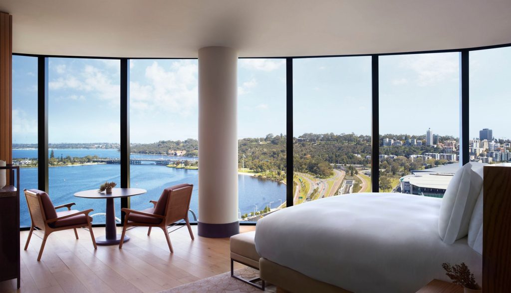 The Ritz-Carlton, Perth Hotel - Perth, Australia - Guest Suite Bedroom