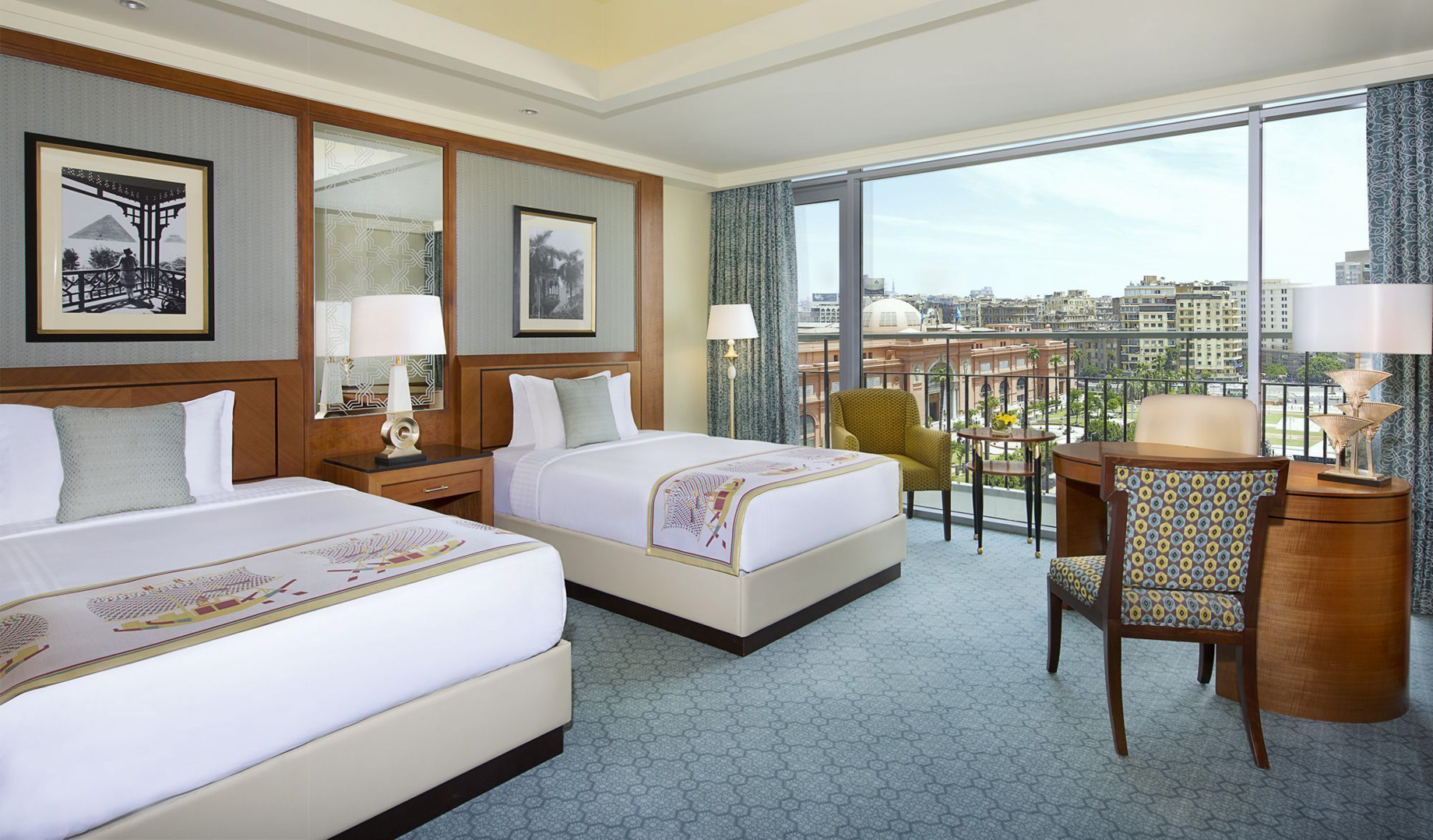 The Nile Ritz-Carlton, Cairo Hotel – Cairo, Egypt – Deluxe City and Museum View Room Twin Beds