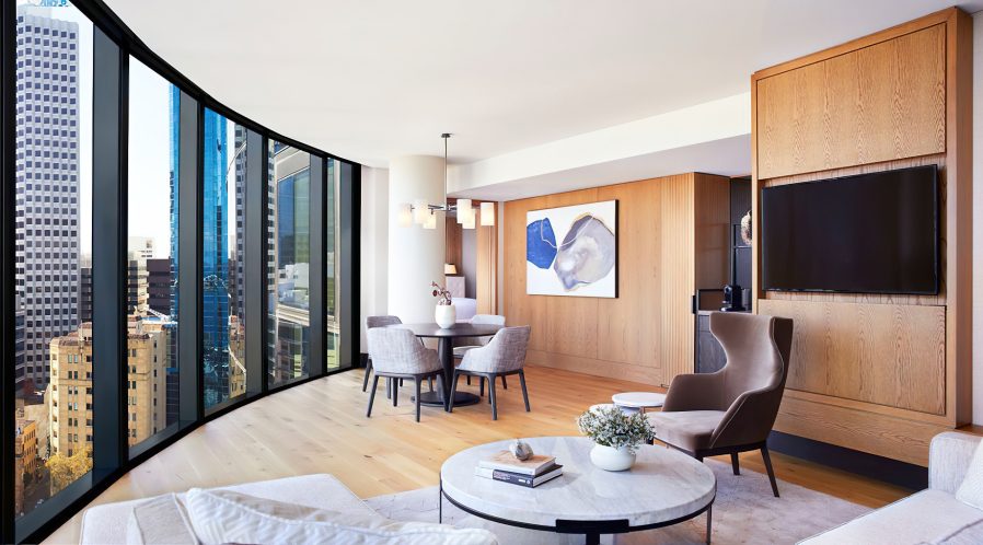 The Ritz-Carlton, Perth Hotel - Perth, Australia - Elizabeth Quay Suite Living Area