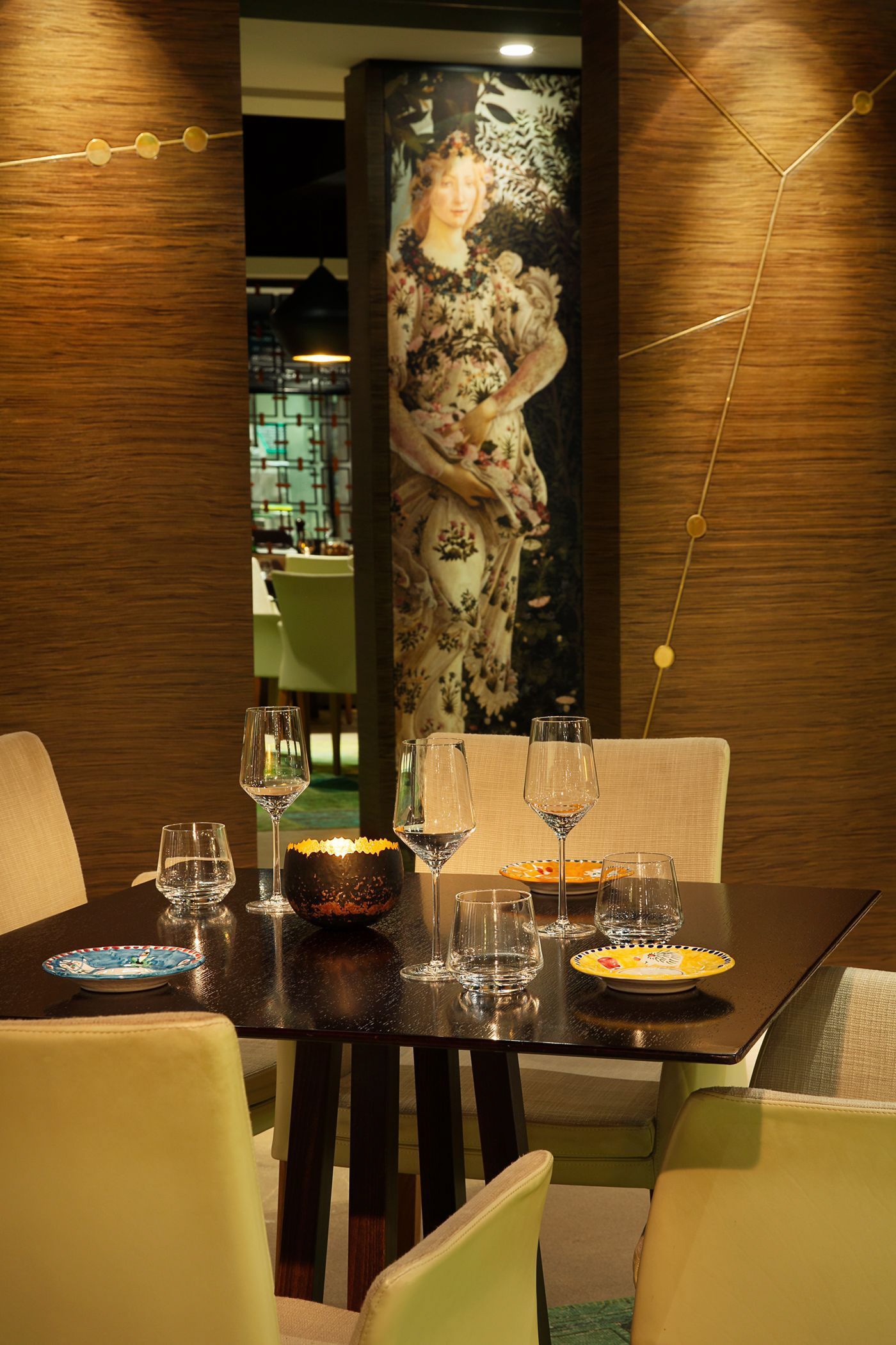 The Ritz-Carlton, Bahrain Resort Hotel – Manama, Bahrain – Primavera Restaurant Osteria Contemporanea Table Setting
