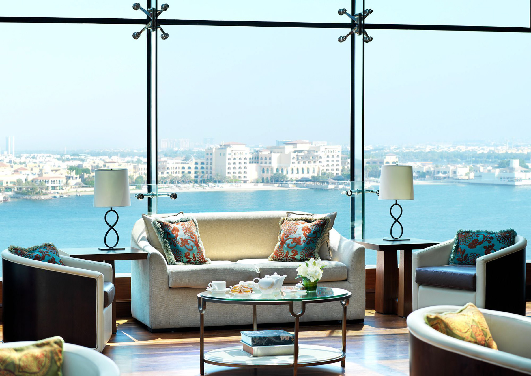 The Ritz-Carlton Abu Dhabi, Grand Canal Hotel – Abu Dhabi, UAE – Club Lounge View