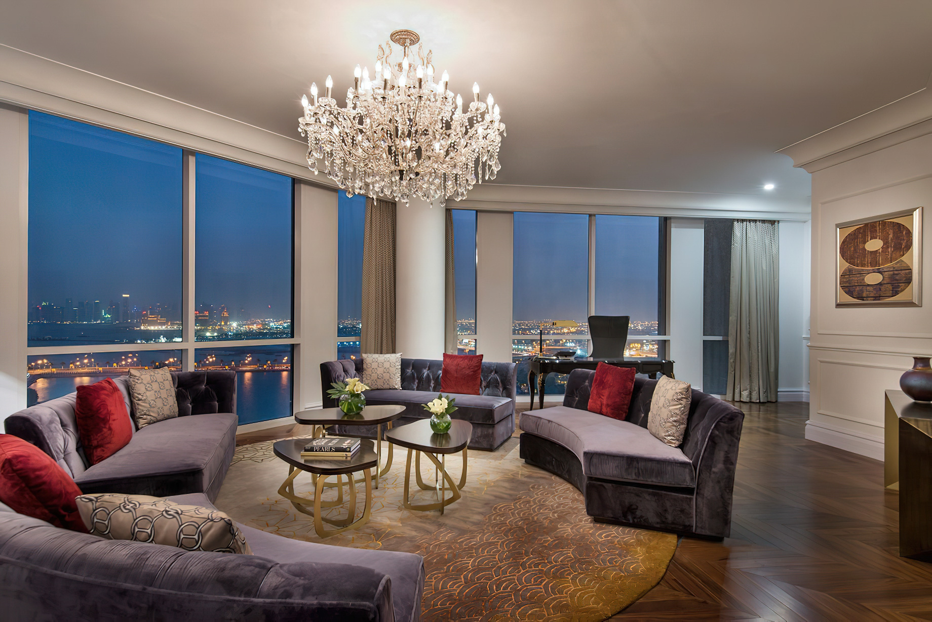 The Ritz-Carlton, Doha Hotel – Doha, Qatar – Amiri Suite Living Room