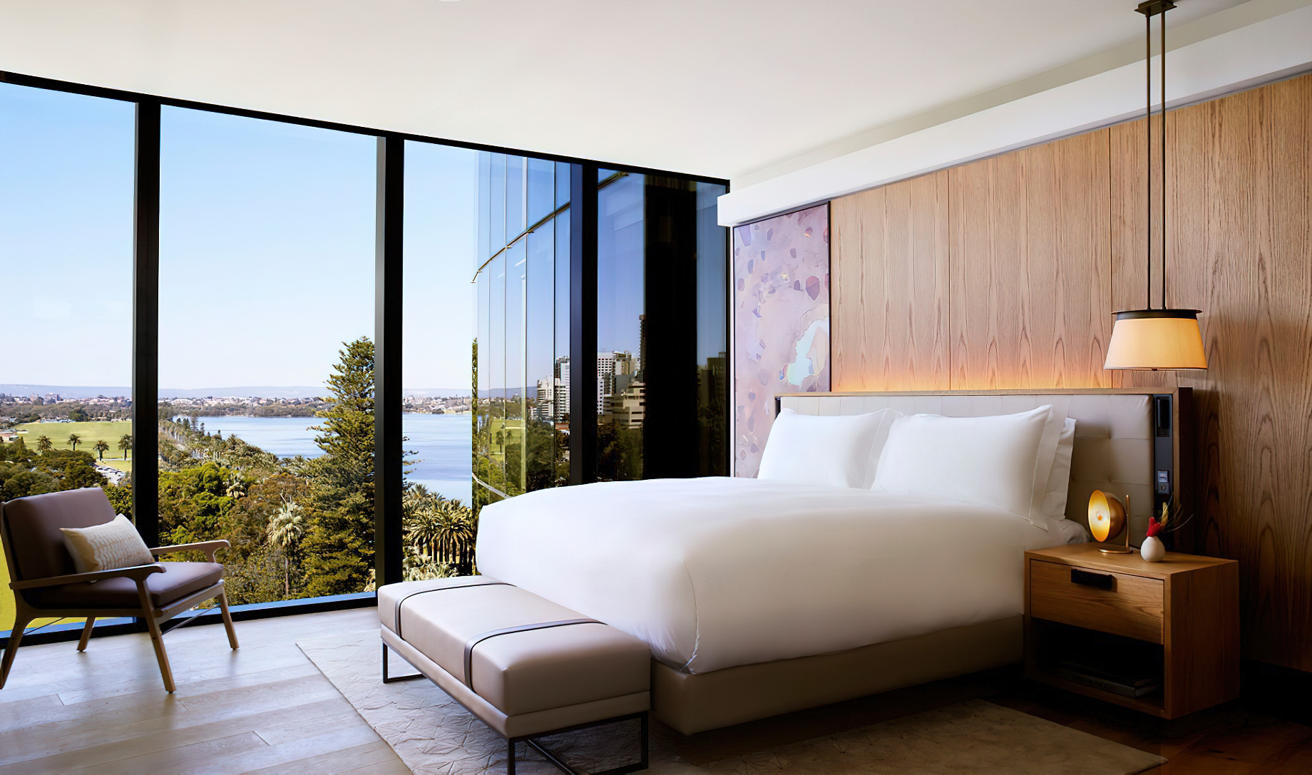 The Ritz-Carlton, Perth Hotel – Perth, Australia – Langley Park Suite Bedroom