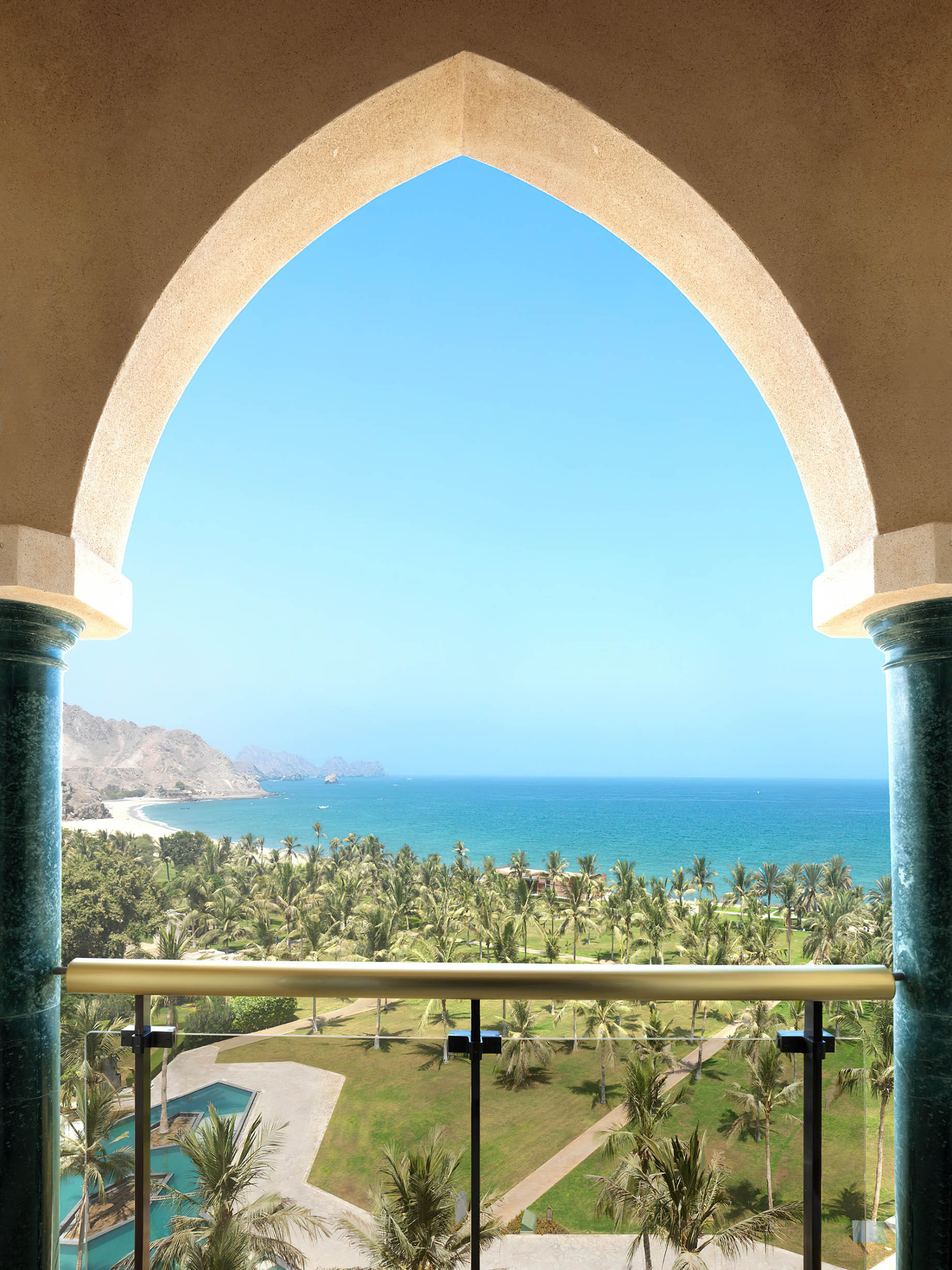 Al Bustan Palace, A Ritz-Carlton Hotel – Muscat, Oman – Deluxe Sea View Room Balcony