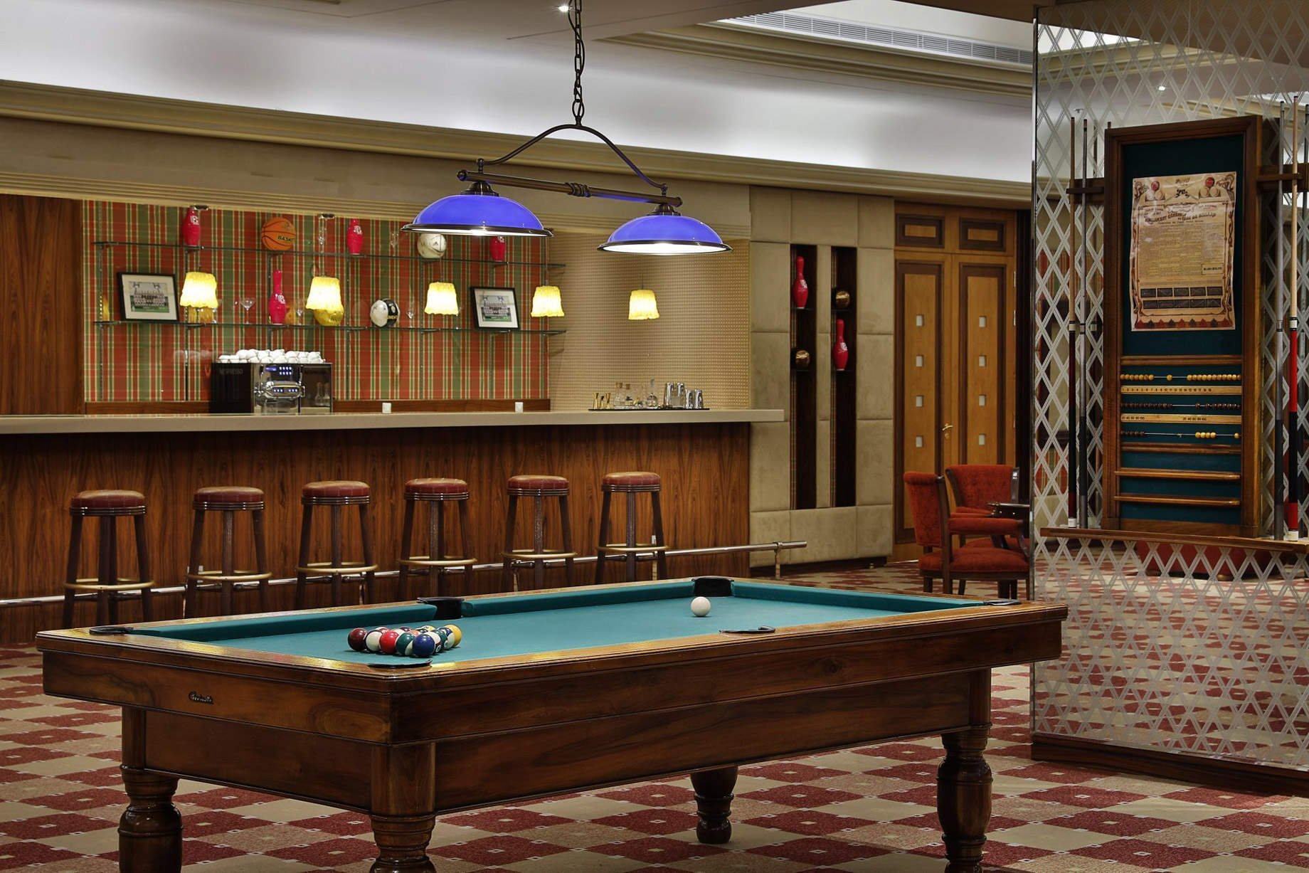 The Ritz-Carlton, Riyadh Hotel – Riyadh, Saudi Arabia – Strike Bowling Alley Sport Lounge Pool Table