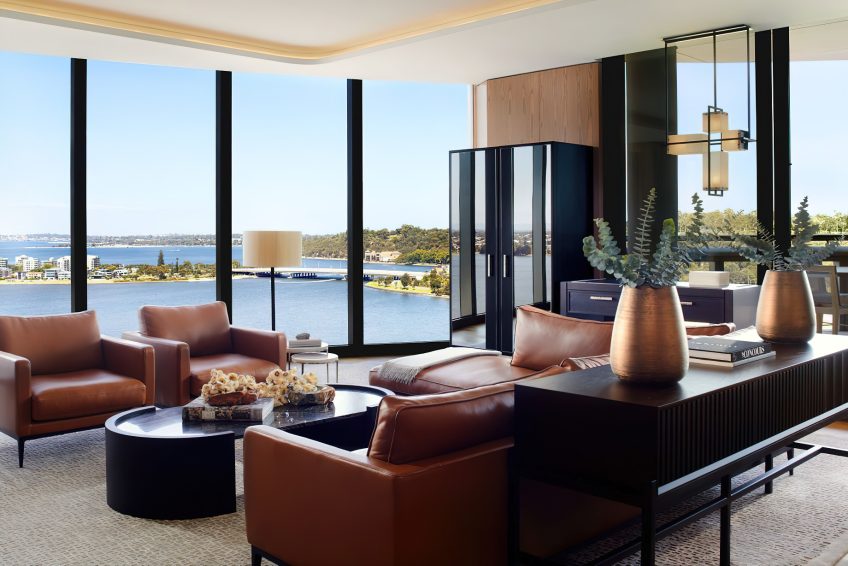 The Ritz-Carlton, Perth Hotel - Perth, Australia - The Ritz-Carlton Suite Living Room