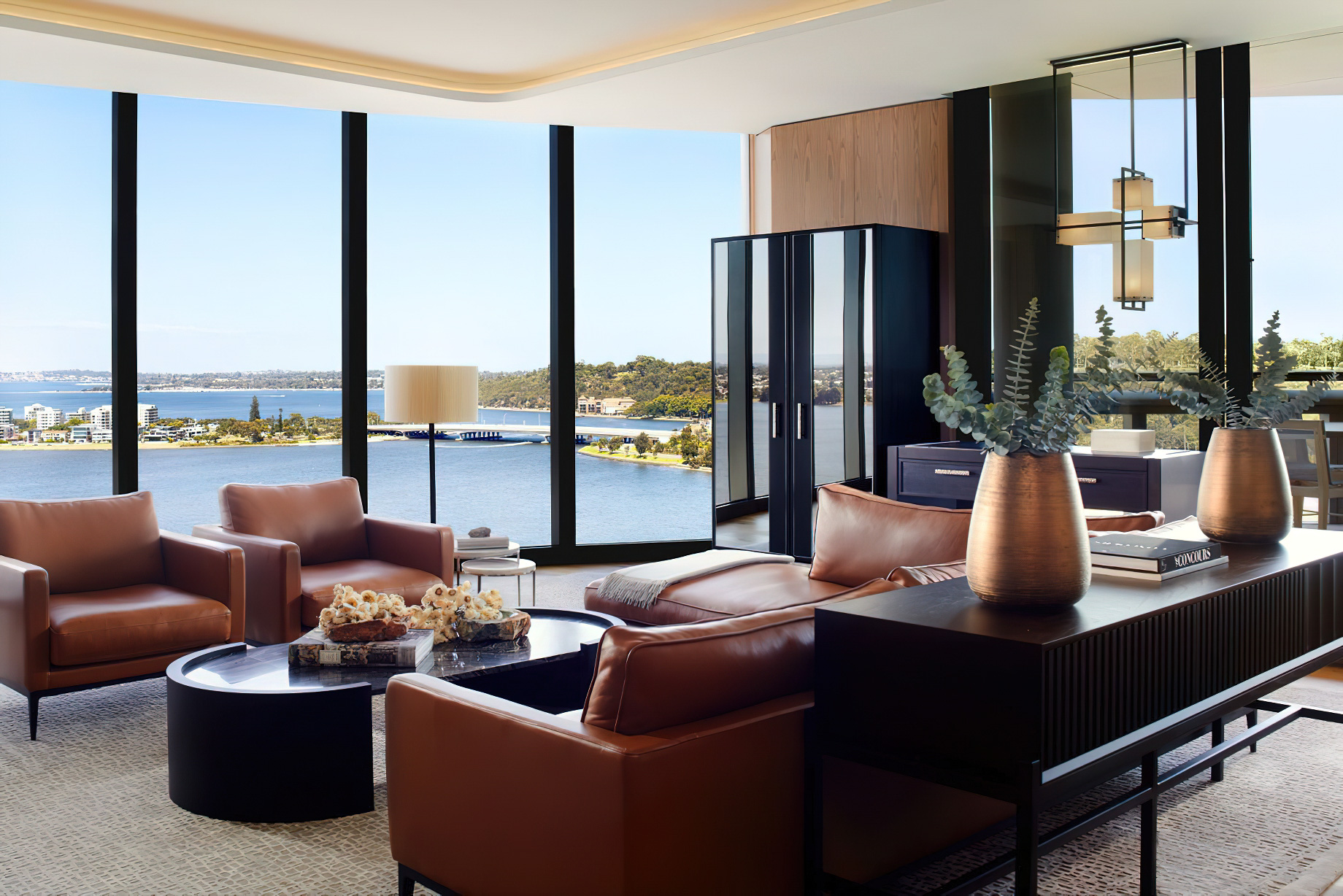 The Ritz-Carlton, Perth Hotel – Perth, Australia – The Ritz-Carlton Suite Living Room