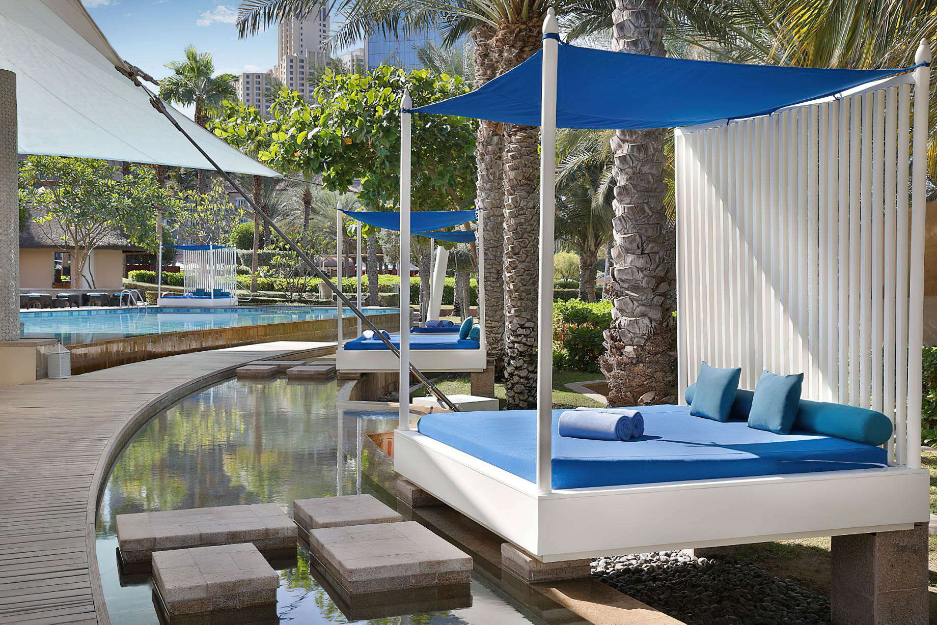 The Ritz-Carlton, Dubai Hotel – JBR Beach, Dubai, UAE – La Baie Poolside Cocktail Bar Lounge Cabanas