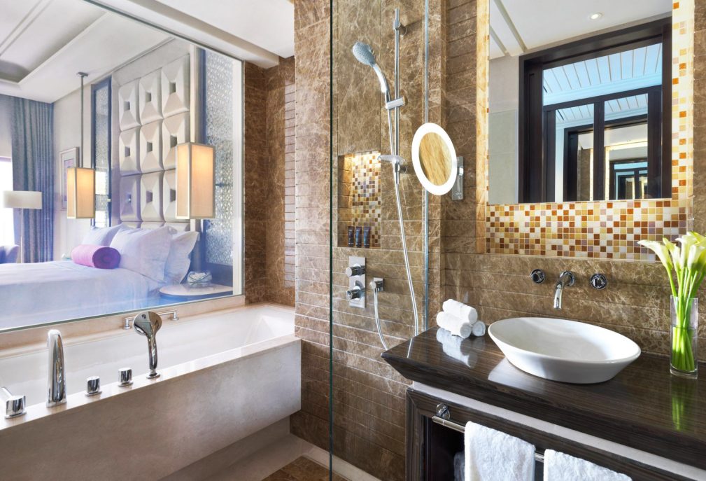 Al Bustan Palace, A Ritz-Carlton Hotel - Muscat, Oman - Lagoon and Deluxe Pool Bathroom