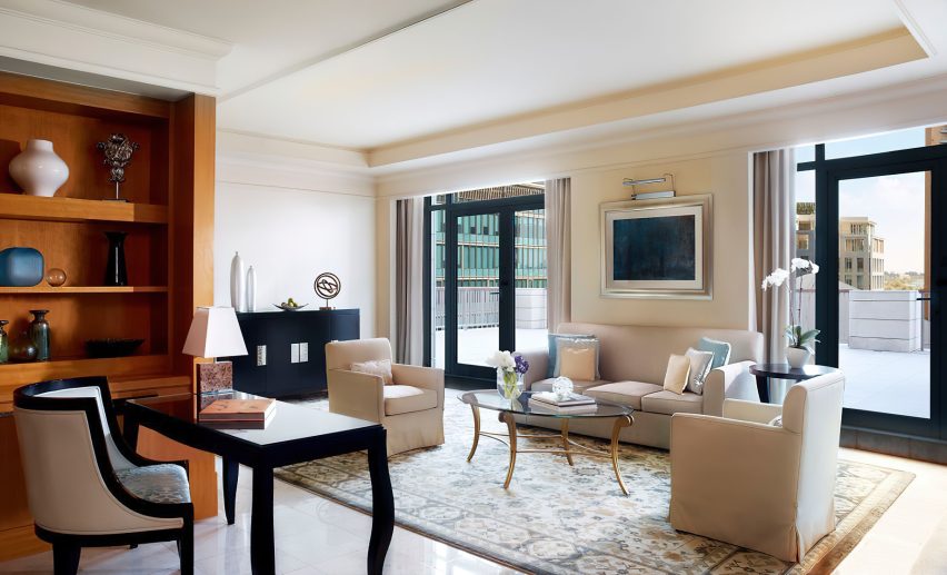 The Ritz-Carlton, Dubai International Financial Centre Hotel - UAE - Ambassador Suite Living Area