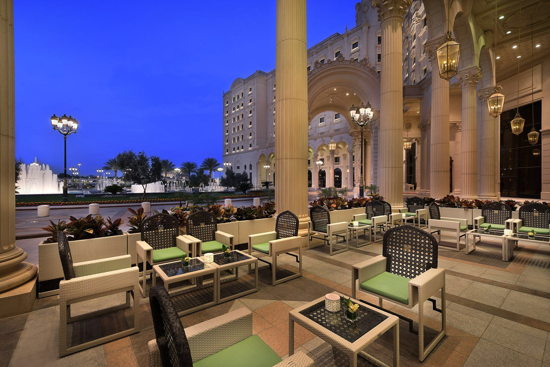 The Ritz-Carlton, Riyadh Hotel – Riyadh, Saudi Arabia – Sweets of Arabia Cafe Outdoor Terrace