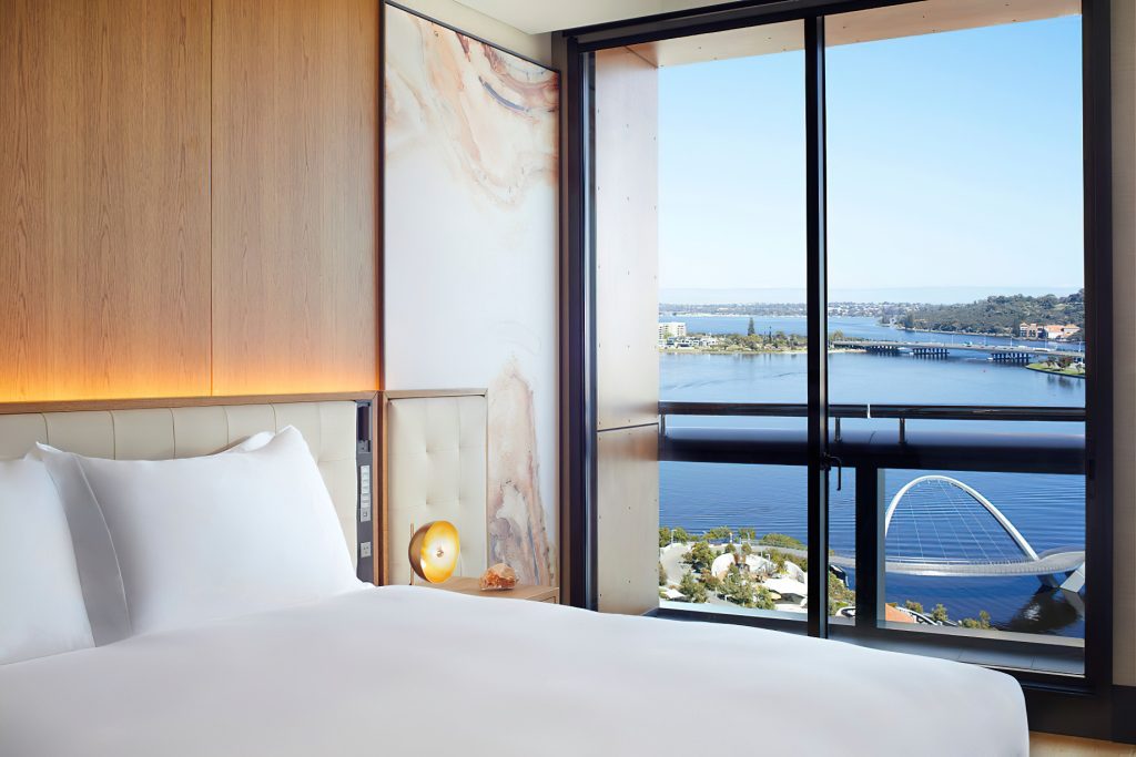 The Ritz-Carlton, Perth Hotel - Perth, Australia - Studio Swan River King Room Bed