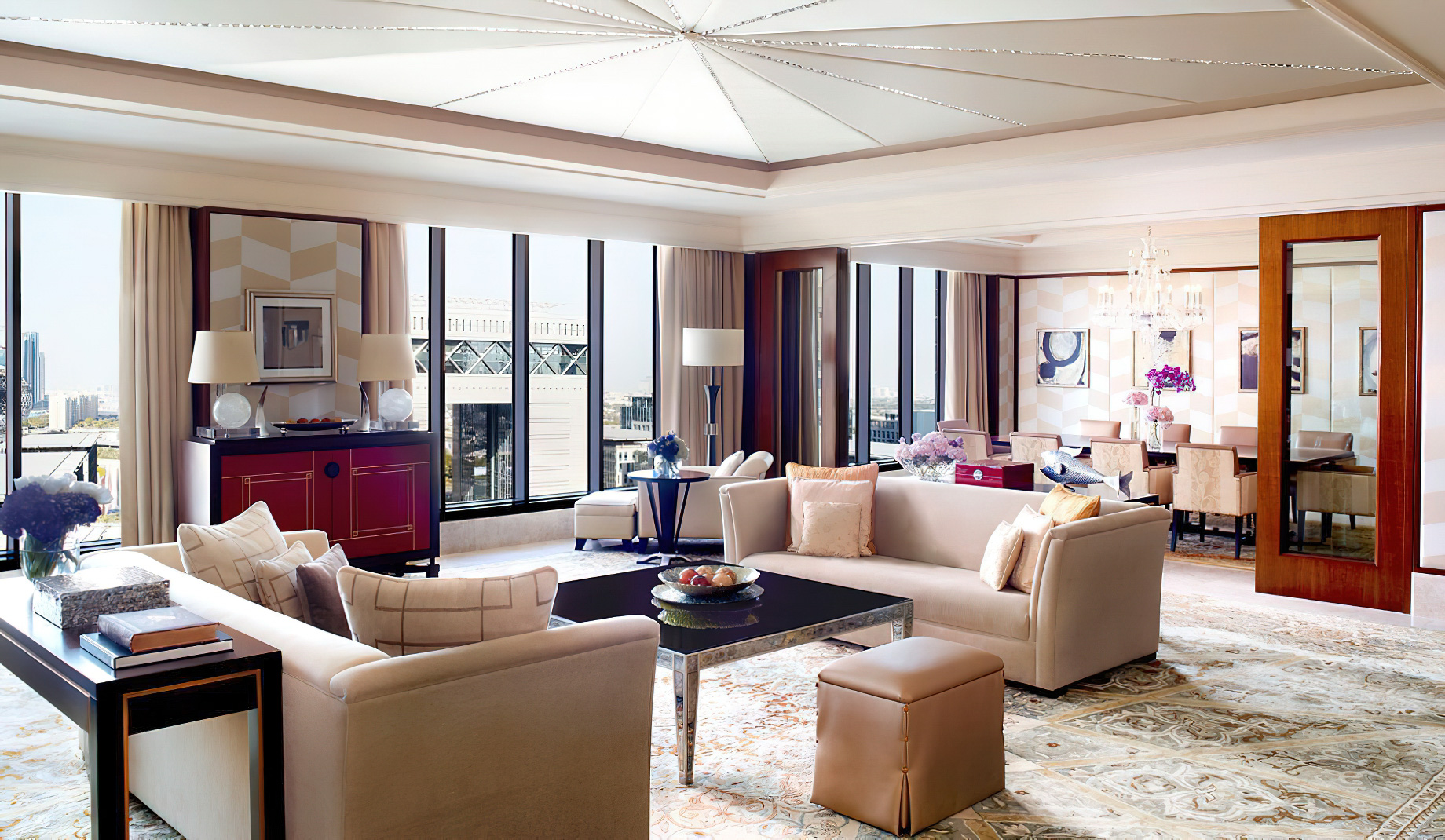 The Ritz-Carlton, Dubai International Financial Centre Hotel – UAE – Royal Suite Living Room
