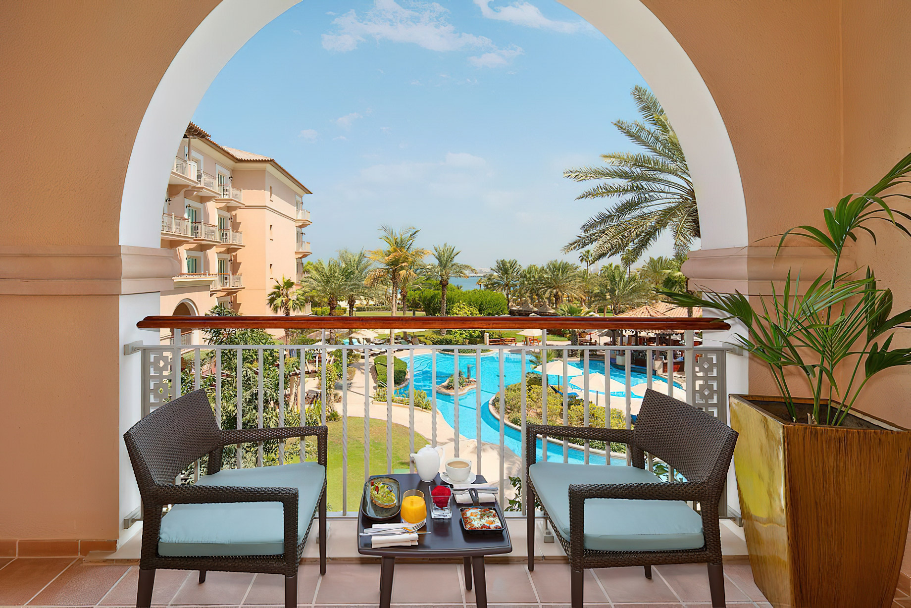 The Ritz-Carlton, Dubai Hotel – JBR Beach, Dubai, UAE – Club Garden View Room Balcony