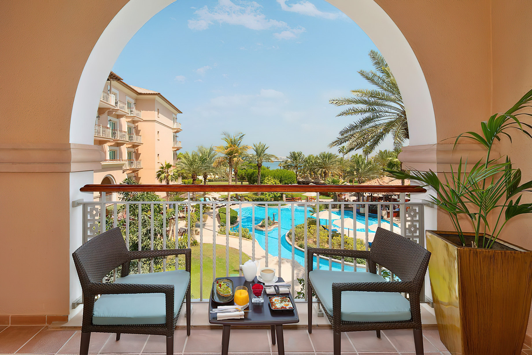 The Ritz-Carlton, Dubai Hotel – JBR Beach, Dubai, UAE – Club Garden View Room Balcony