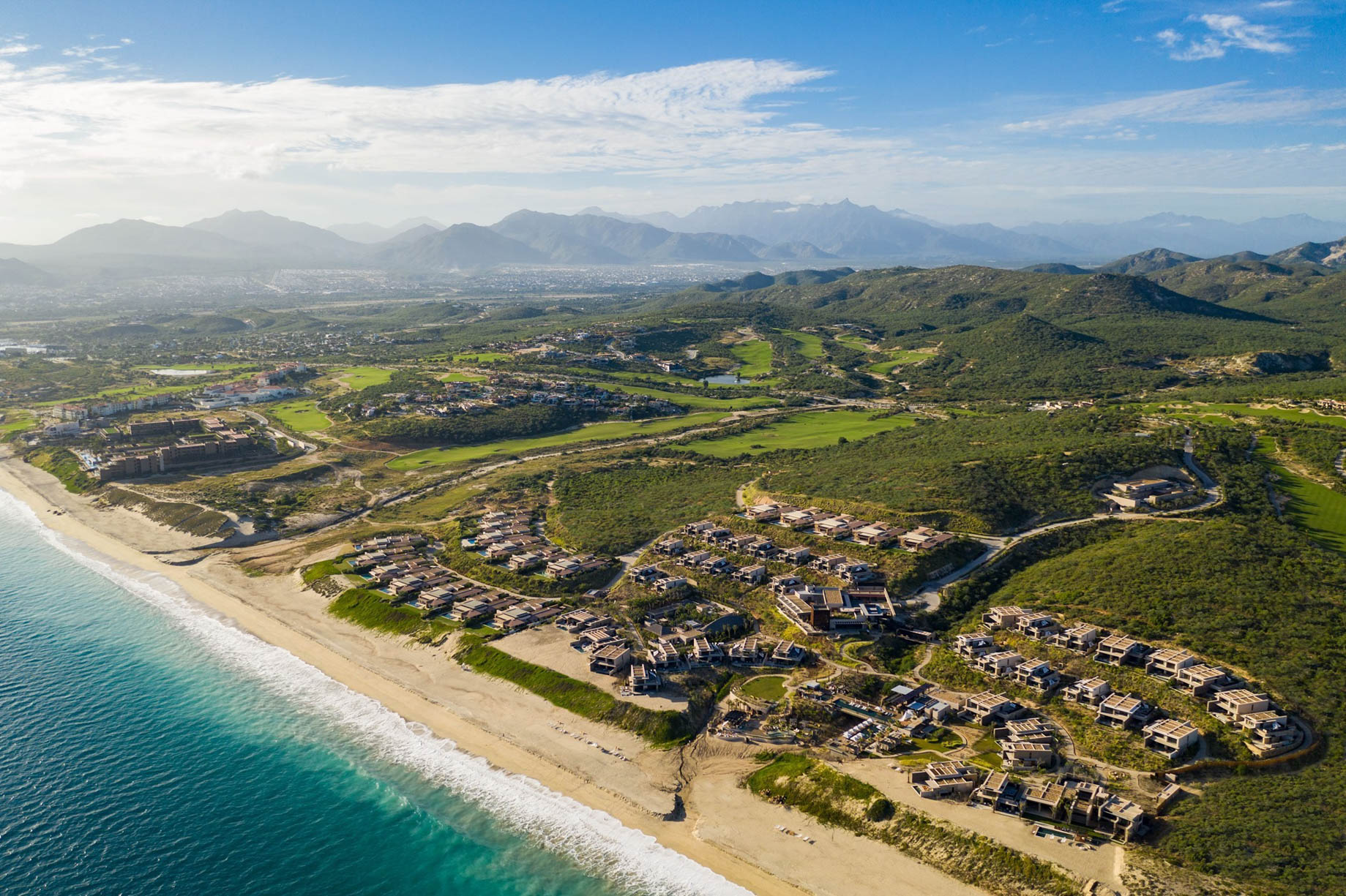 The Ritz-Carlton, Zadun Reserve Resort – Los Cabos, Mexico – Resort Beachfront Aerial View