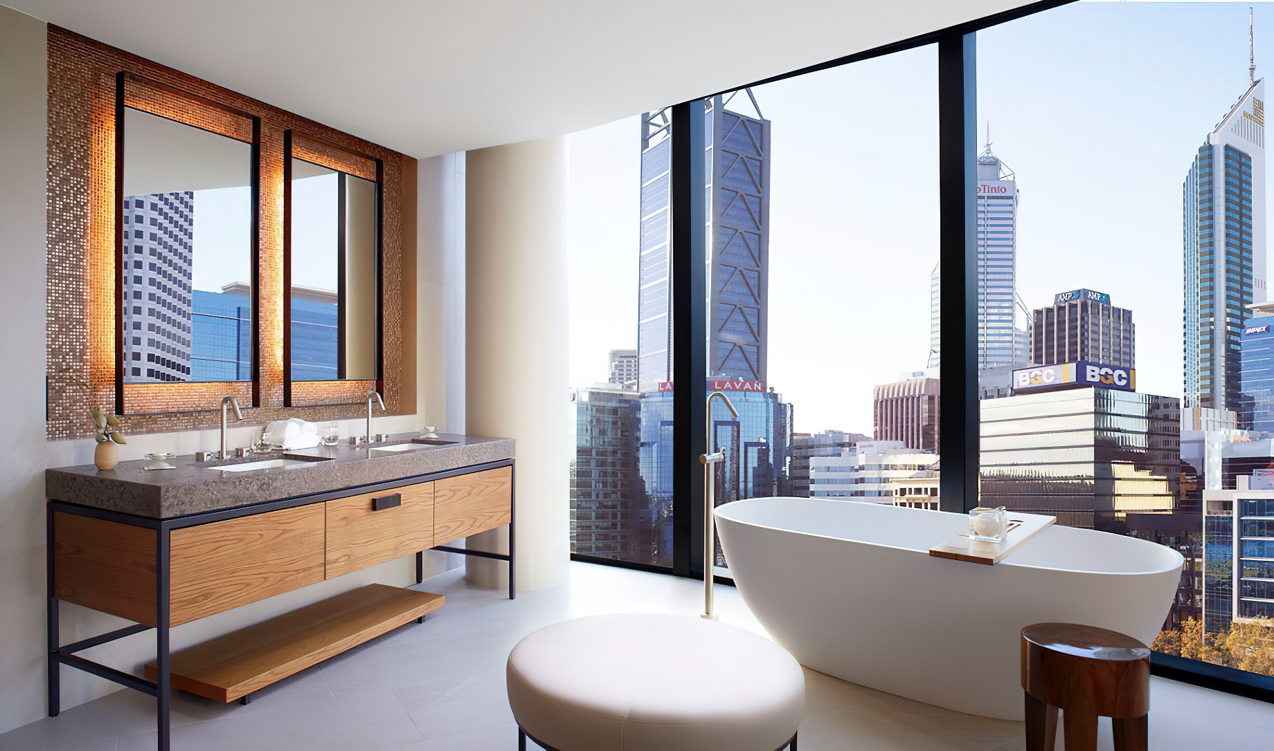The Ritz-Carlton, Perth Hotel – Perth, Australia – Studio Park King Room Bathroom