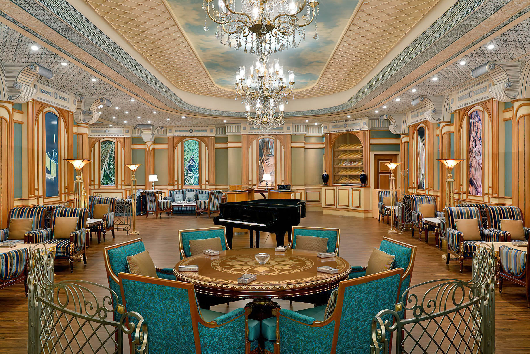 The Ritz-Carlton, Riyadh Hotel – Riyadh, Saudi Arabia – Turquoise Cigar Lounge