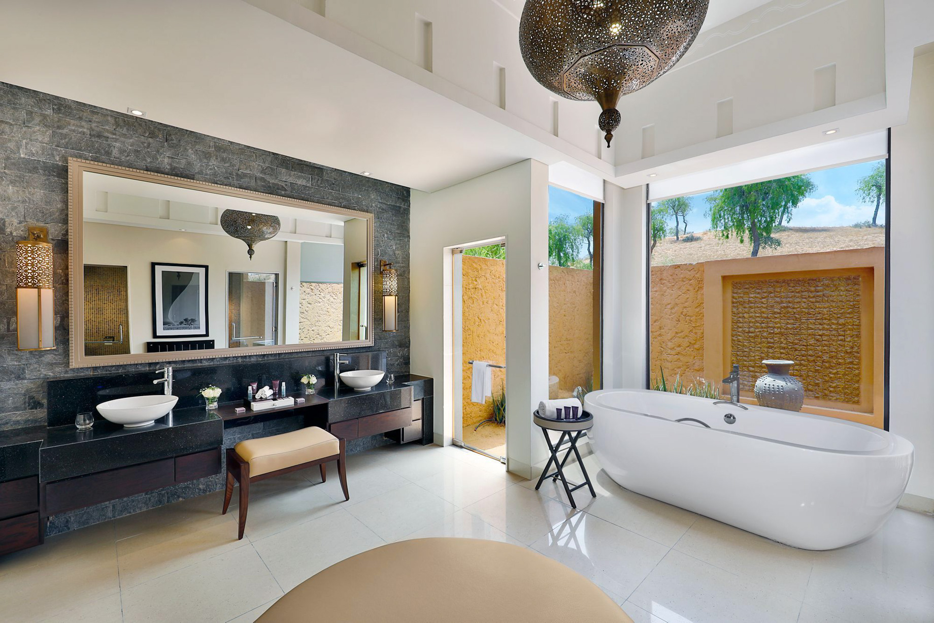 The Ritz-Carlton Ras Al Khaimah, Al Wadi Desert Resort – UAE – Al Rima Pool Villa Bathroom