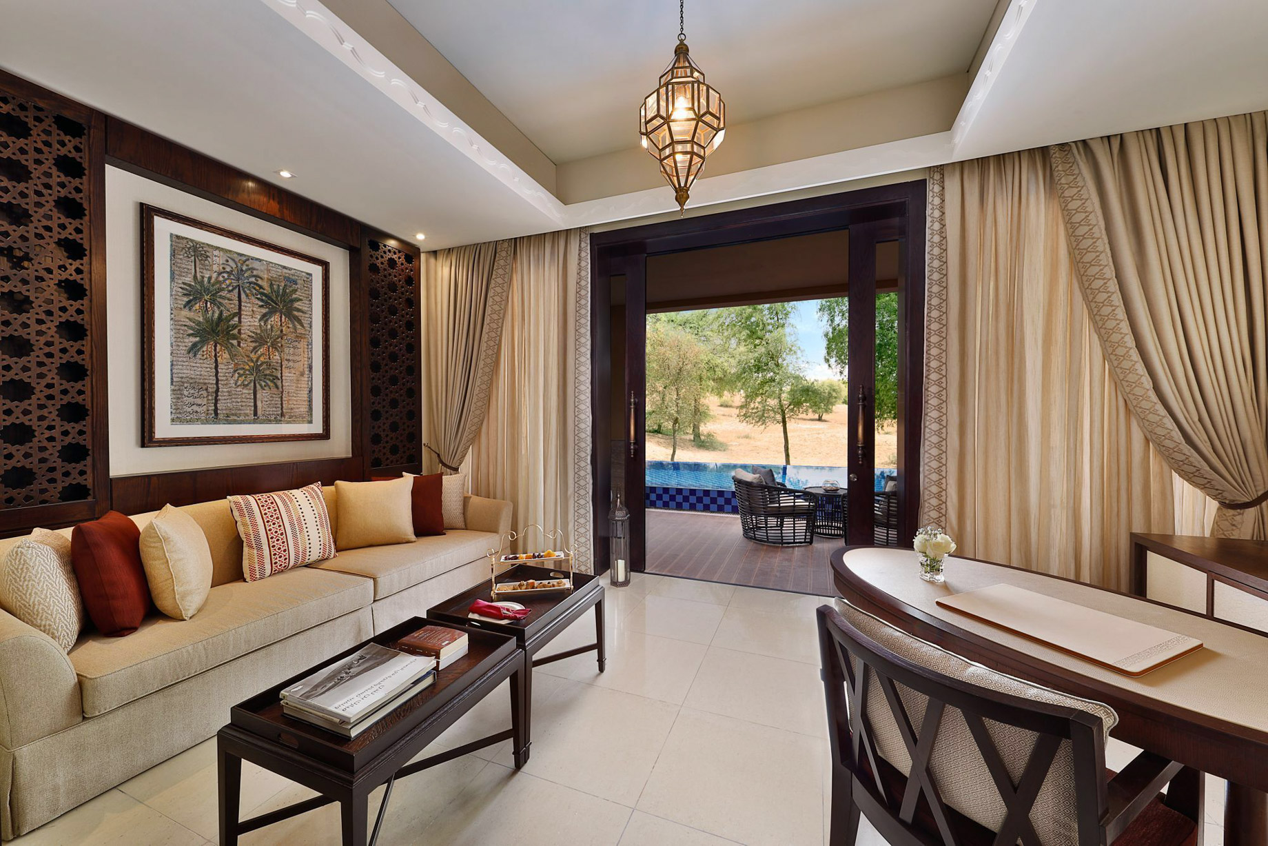 The Ritz-Carlton Ras Al Khaimah, Al Wadi Desert Resort – UAE – Al Rima Pool Villa Living Room