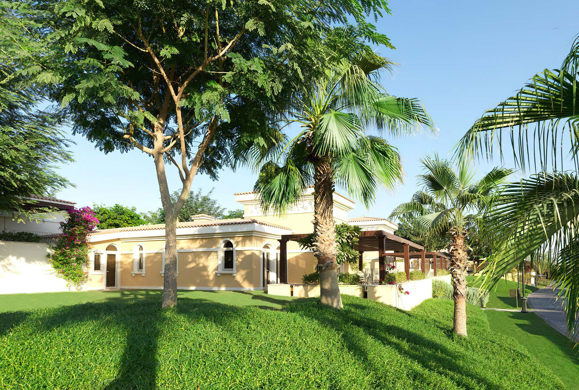 The Ritz-Carlton Abu Dhabi, Grand Canal Hotel – Abu Dhabi, UAE – Garden House Villa Exterior