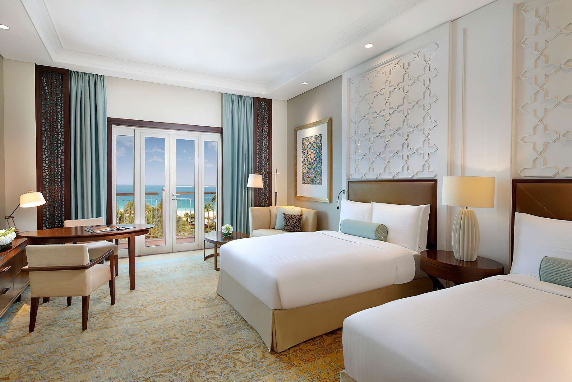 The Ritz-Carlton, Dubai Hotel - JBR Beach, Dubai, UAE - Club Ocean View Room Twin Beds