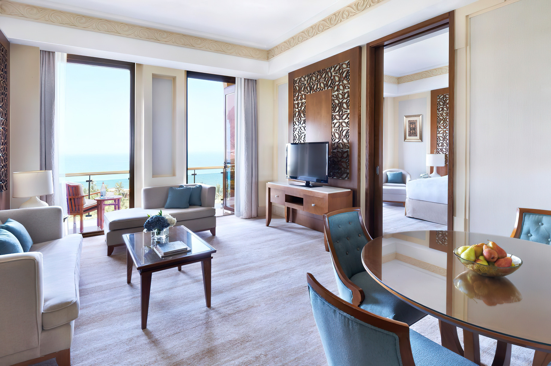 Al Bustan Palace, A Ritz-Carlton Hotel – Muscat, Oman – Executive Suite Sea View Suite Living Room