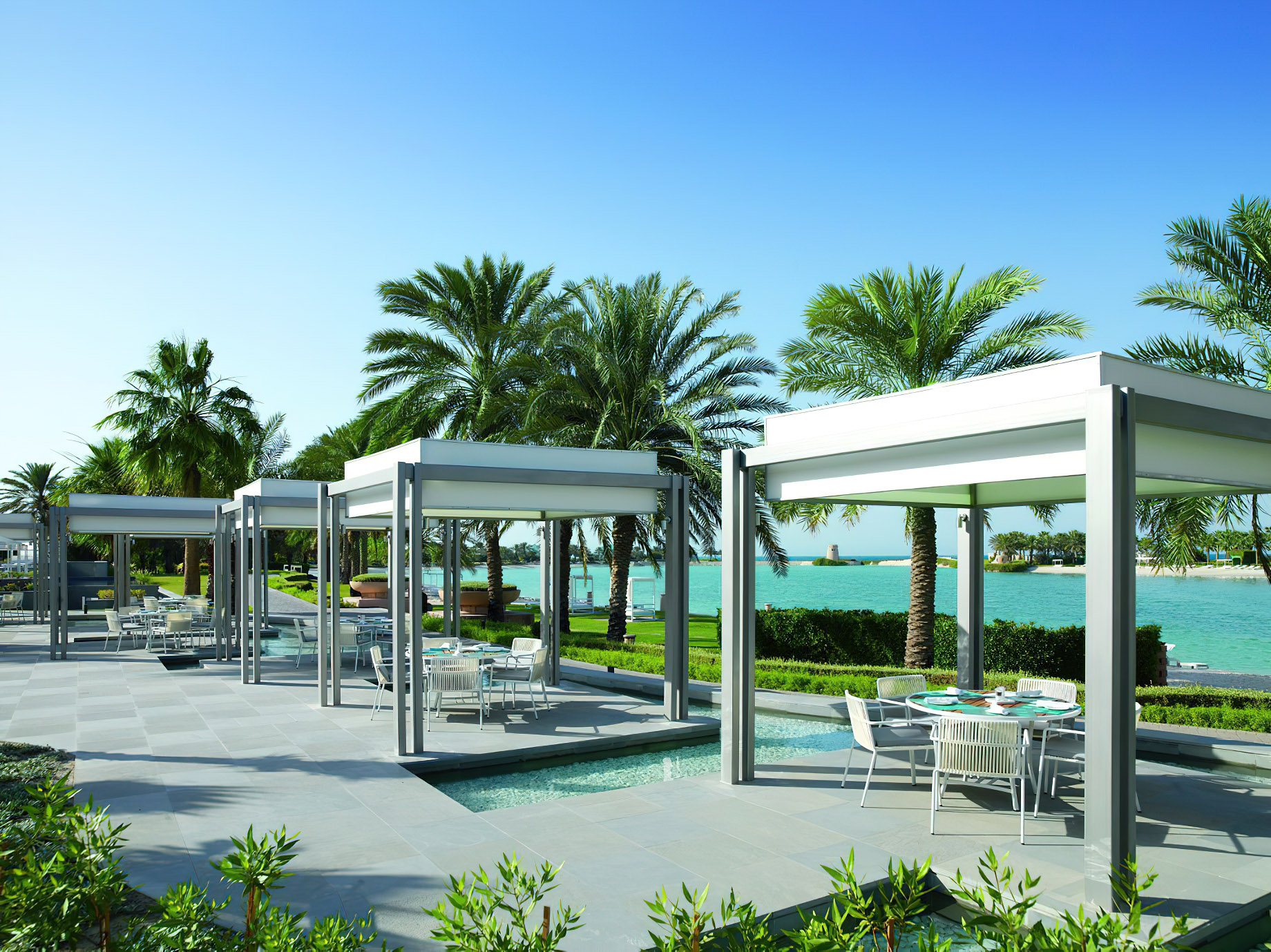 The Ritz-Carlton, Bahrain Resort Hotel – Manama, Bahrain – La Plage Outdoor Restaurant Ocean View