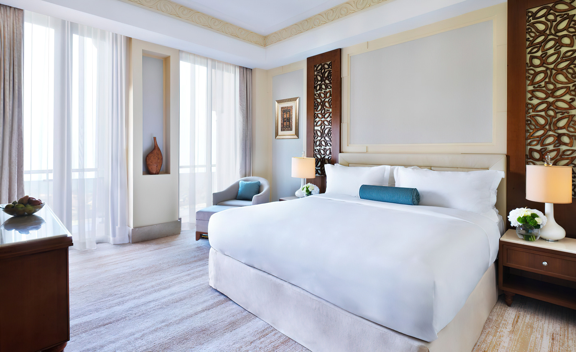 Al Bustan Palace, A Ritz-Carlton Hotel – Muscat, Oman – Executive Suite Mountan View Suite Bedroom