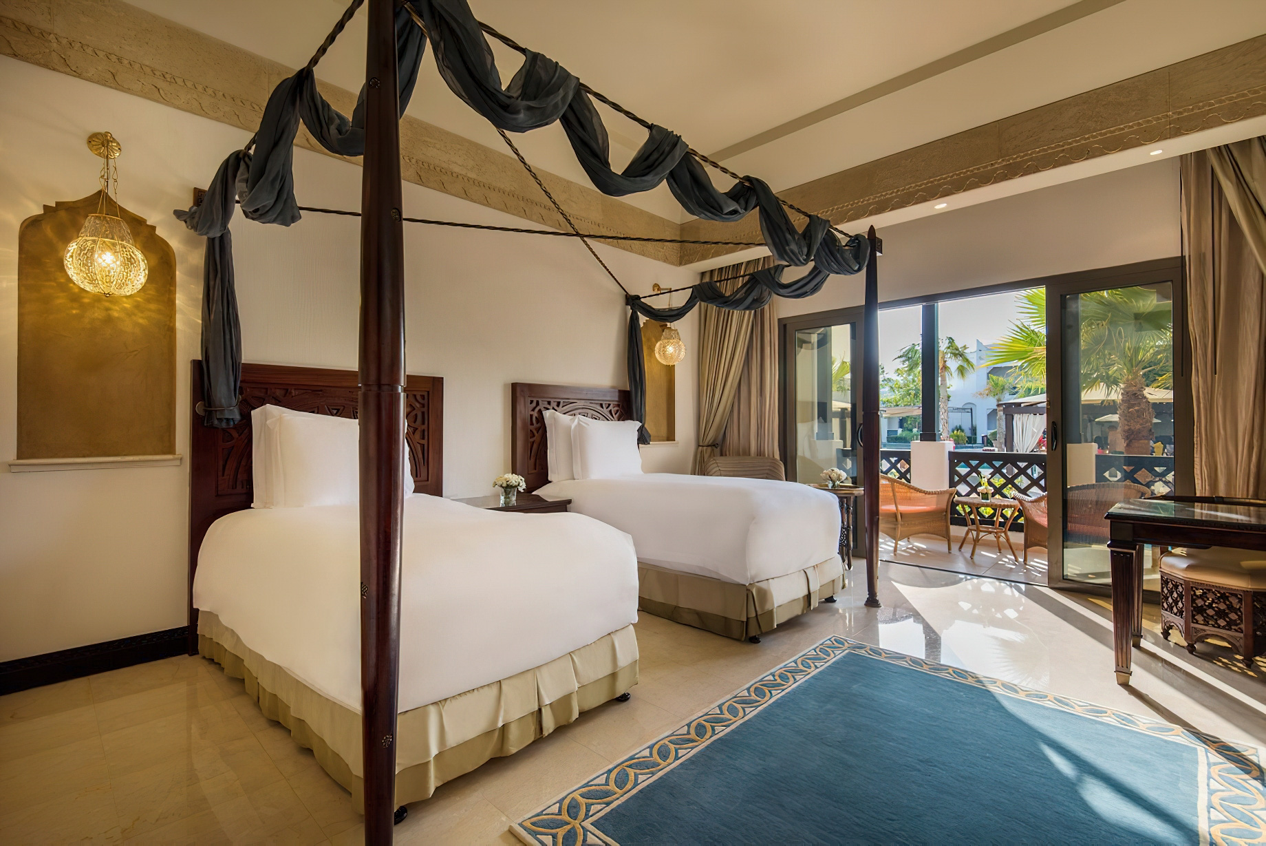 Sharq Village & Spa, A Ritz-Carlton Hotel – Doha, Qatar – Deluxe Twin Room Pool View
