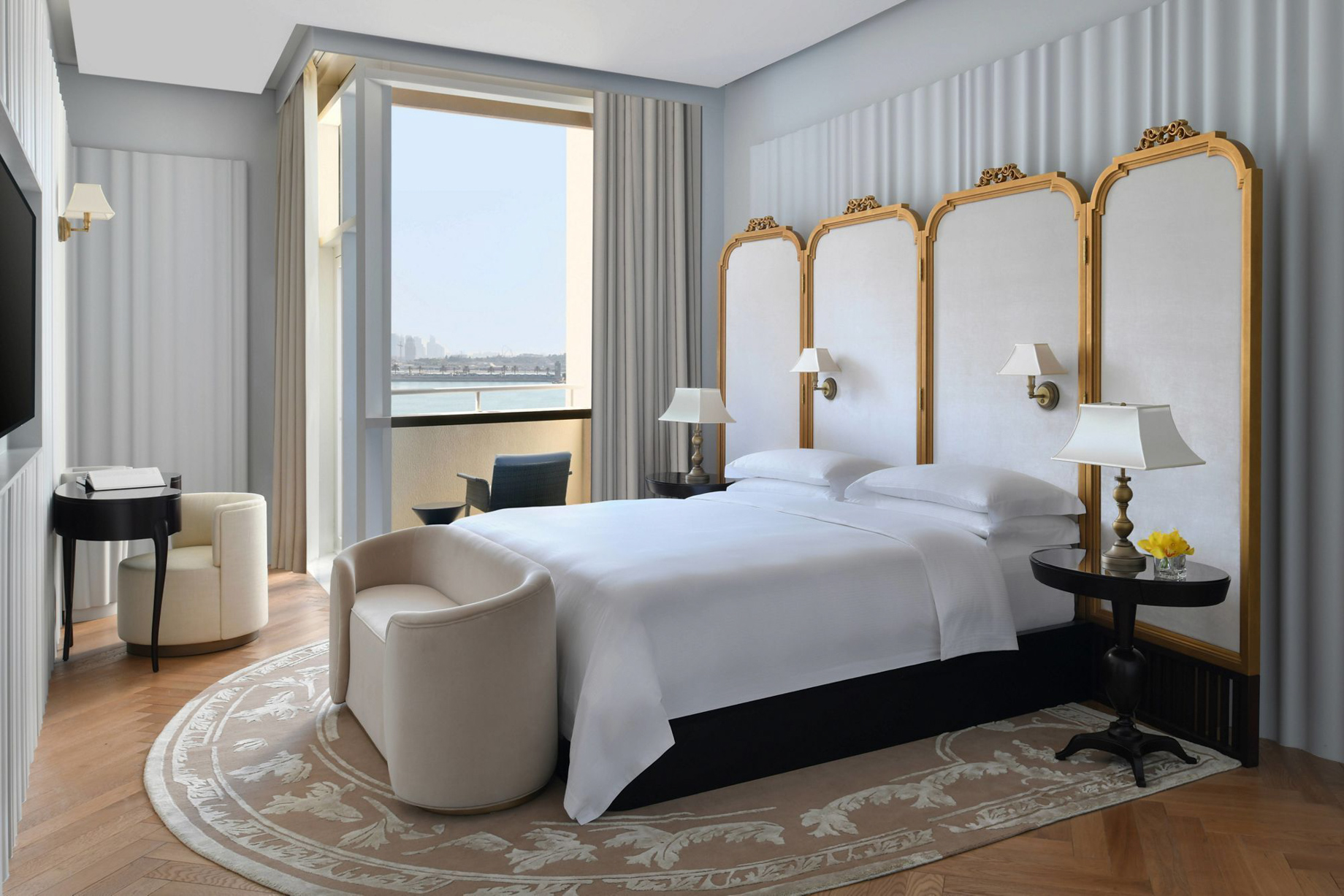 The Ritz-Carlton, Doha Hotel – Doha, Qatar – Ivory Suite Bedroom