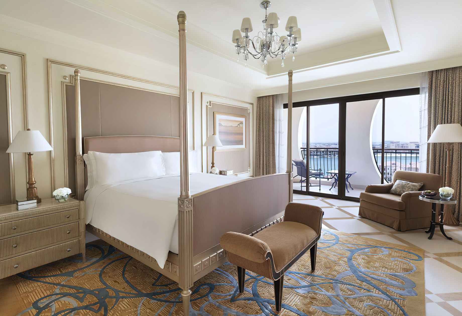 The Ritz-Carlton Abu Dhabi, Grand Canal Hotel – Abu Dhabi, UAE – Royal Suite Bedroom