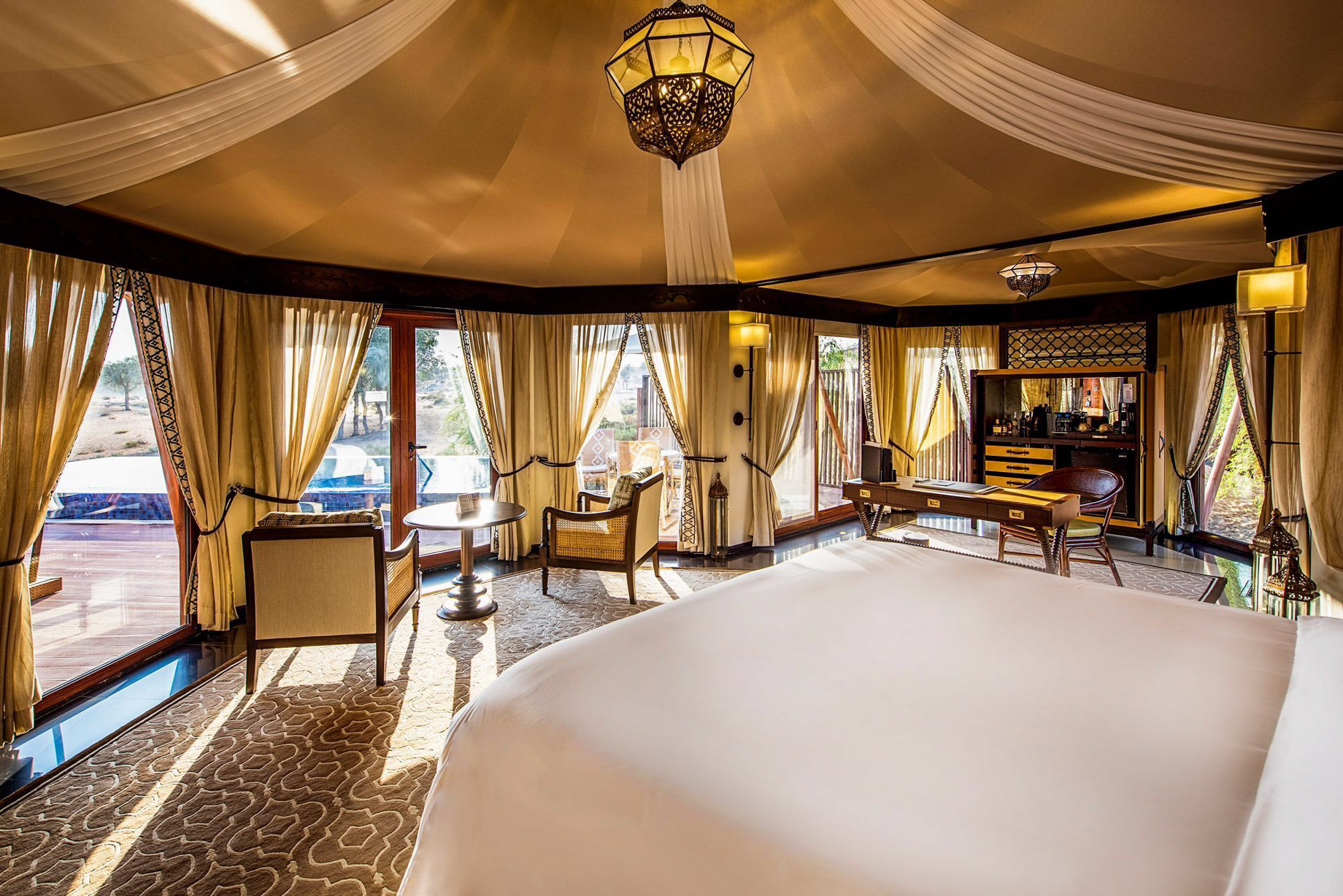 The Ritz-Carlton Ras Al Khaimah, Al Wadi Desert Resort – UAE – Al Khaimah Tented Pool Villa Living Area