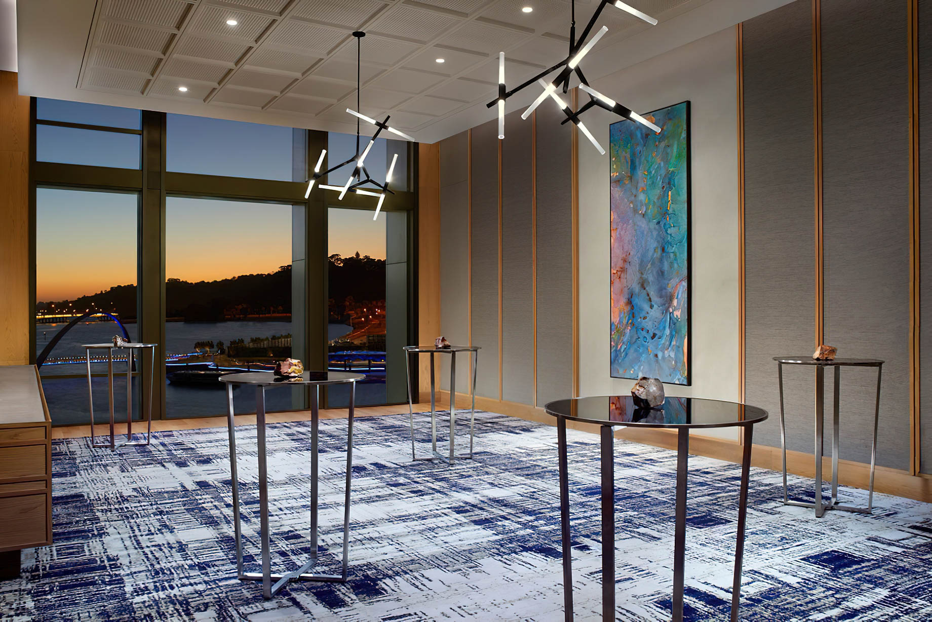 The Ritz-Carlton, Perth Hotel – Perth, Australia – Meeting Venue Cocktail Setup