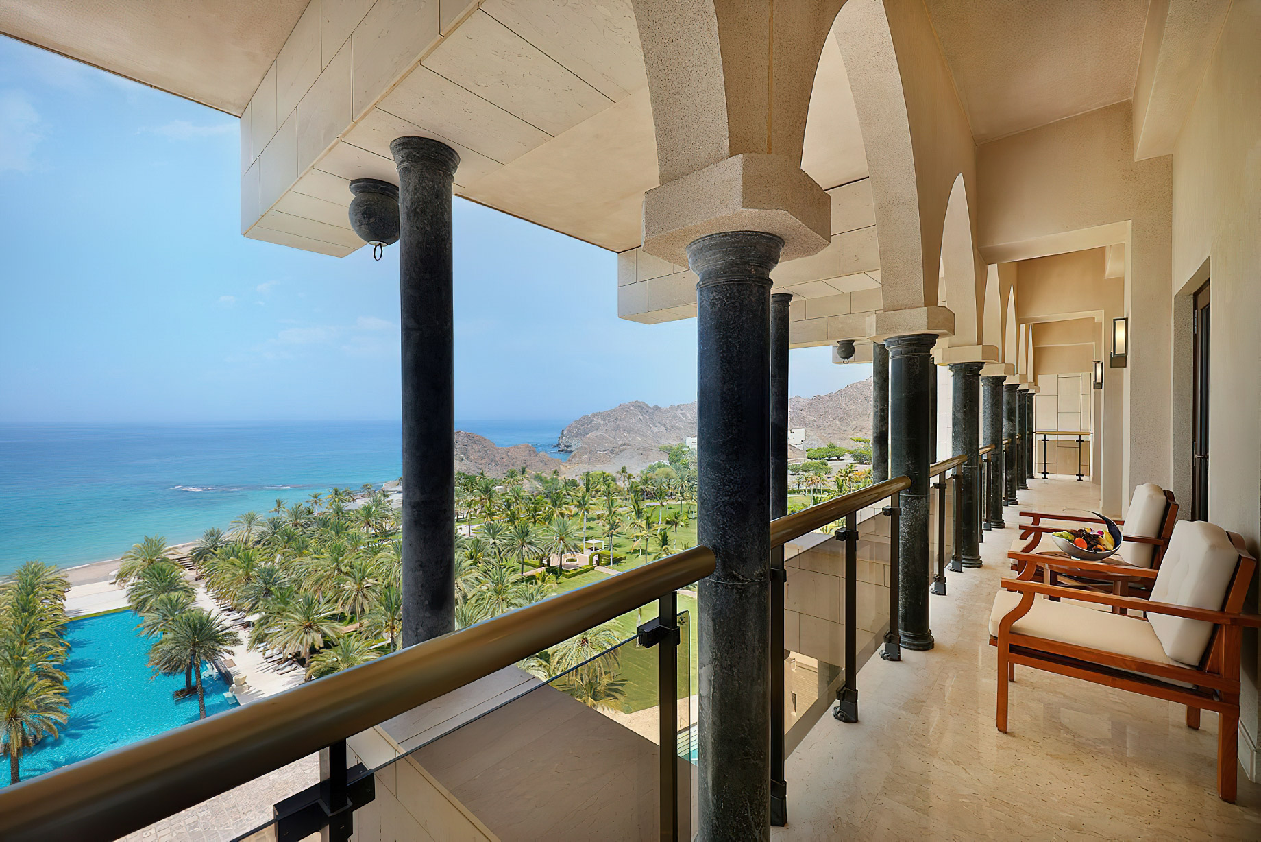 Al Bustan Palace, A Ritz-Carlton Hotel – Muscat, Oman – Presidential Sea View Suite Balcony