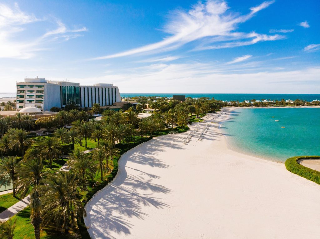 The Ritz-Carlton, Bahrain Resort Hotel - Manama, Bahrain - Private Beach Aerial View