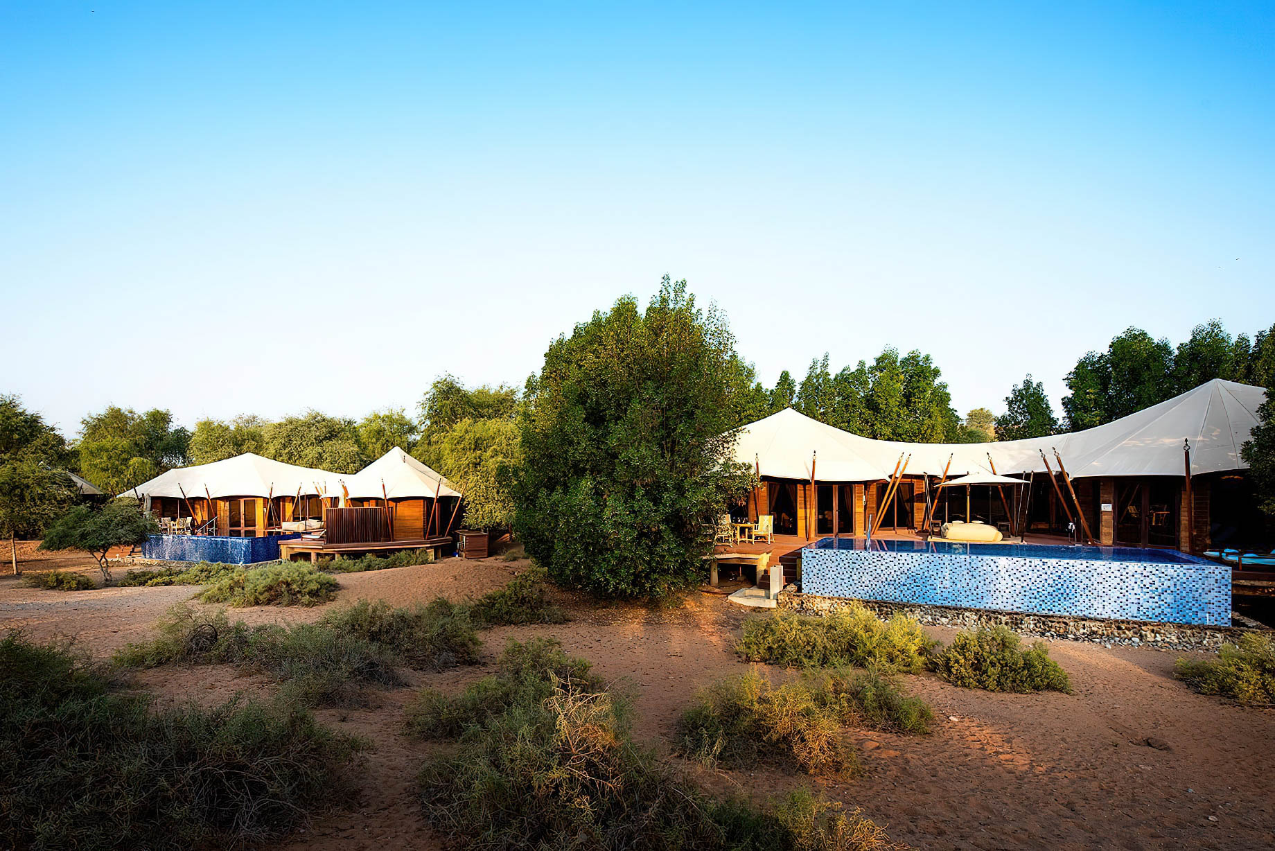 The Ritz-Carlton Ras Al Khaimah, Al Wadi Desert Resort – UAE – Tented Pool Villas View