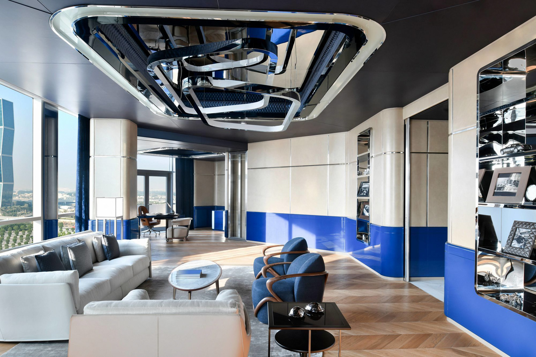 The Ritz-Carlton, Doha Hotel – Doha, Qatar – Cobalt Suite Living Room