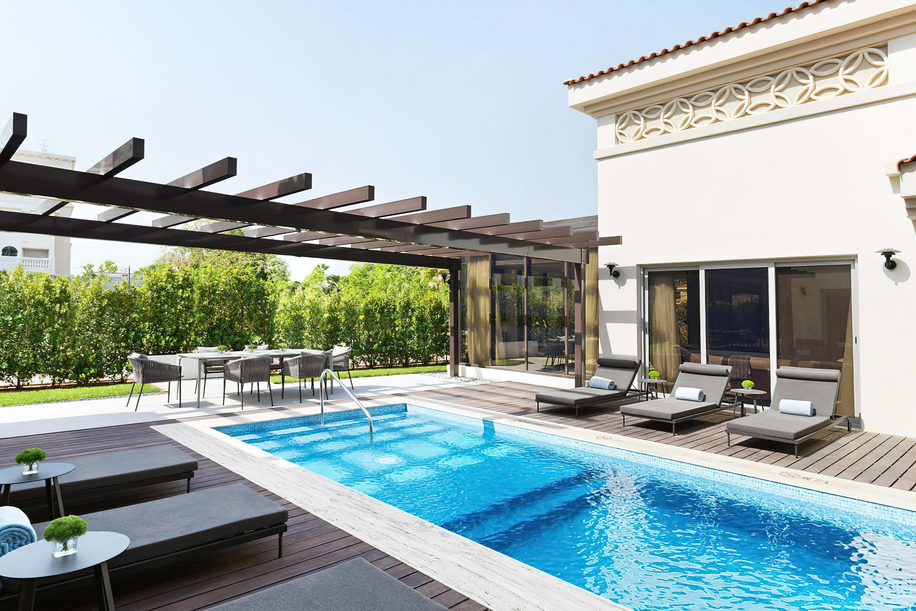 The Ritz-Carlton Abu Dhabi, Grand Canal Hotel – Abu Dhabi, UAE – Rabdan Villa Pool Deck
