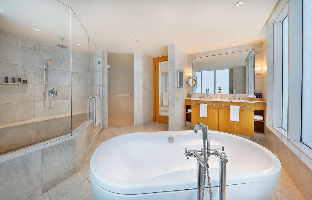 The Ritz-Carlton, Dubai International Financial Centre Hotel - UAE - Three Bedroom Apartment Bathroom