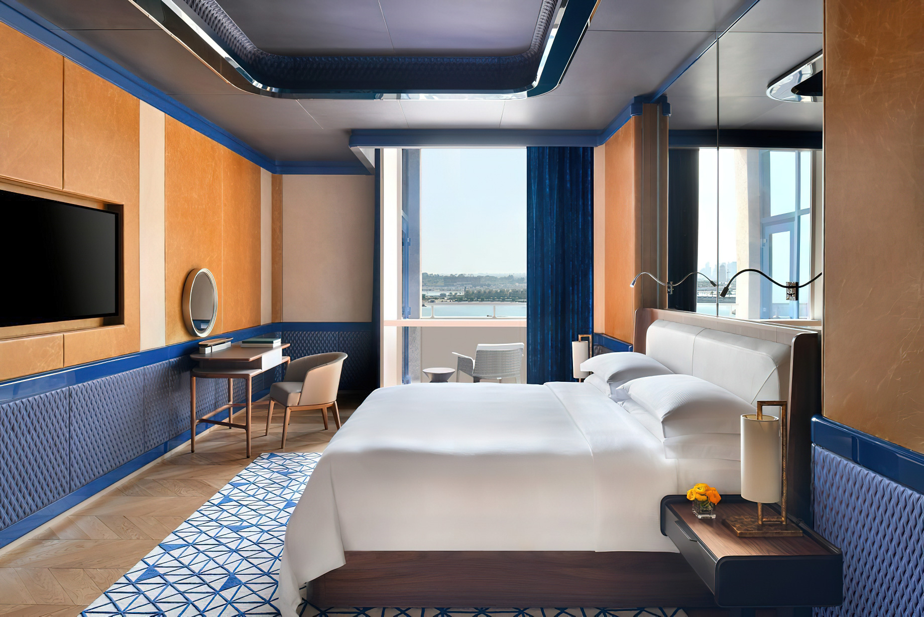 The Ritz-Carlton, Doha Hotel – Doha, Qatar – Cobalt Suite Bedroom