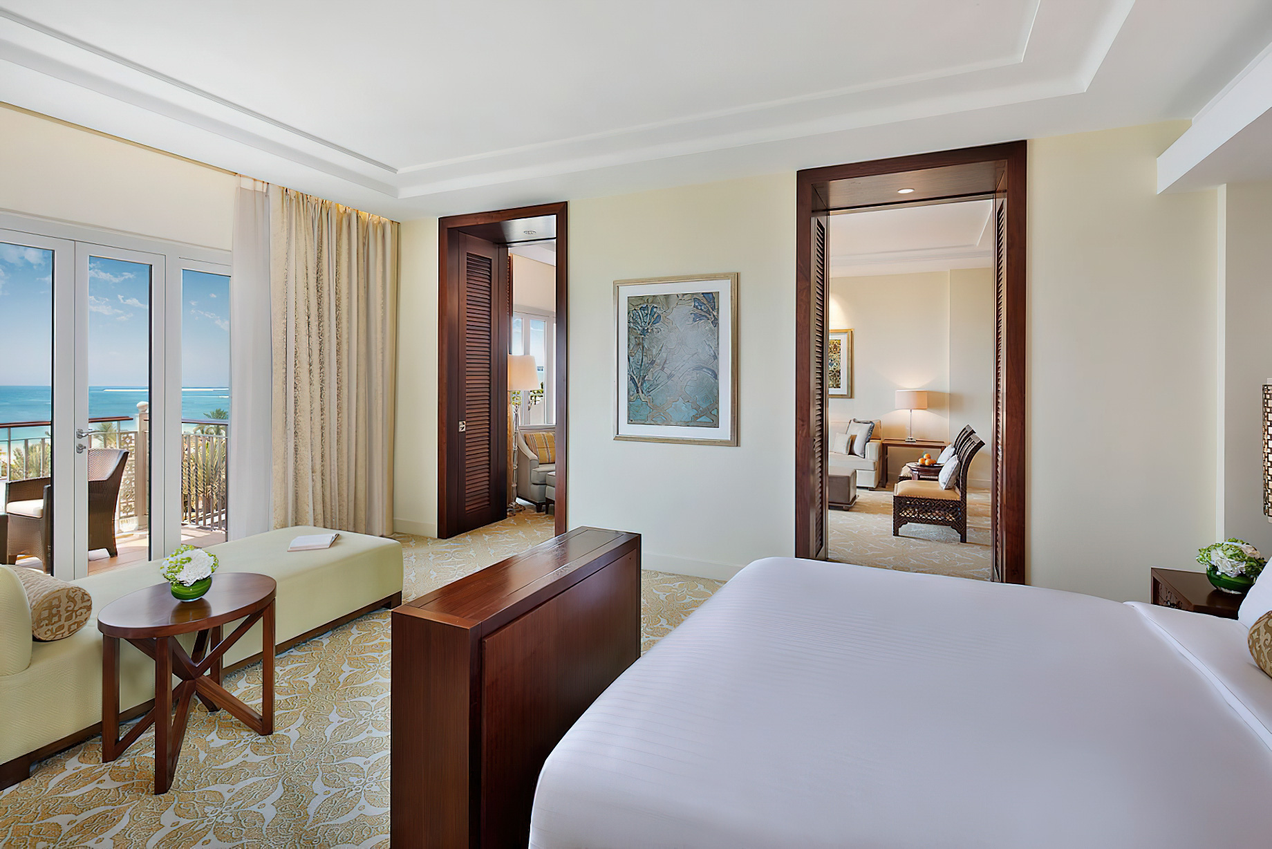 The Ritz-Carlton, Dubai Hotel - JBR Beach, Dubai, UAE - One Bedroom Ocean Club Suite Bed