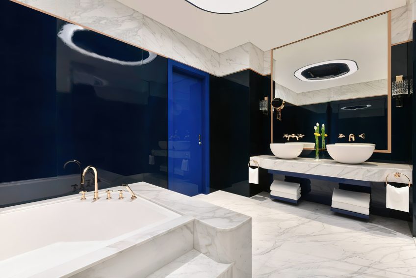The Ritz-Carlton, Doha Hotel - Doha, Qatar - Cobalt Suite Bathroom